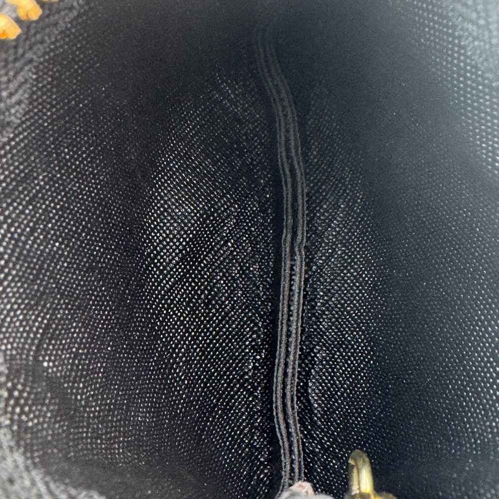 Black Geometric Patterned Keychain Wallet Nwot - image 6